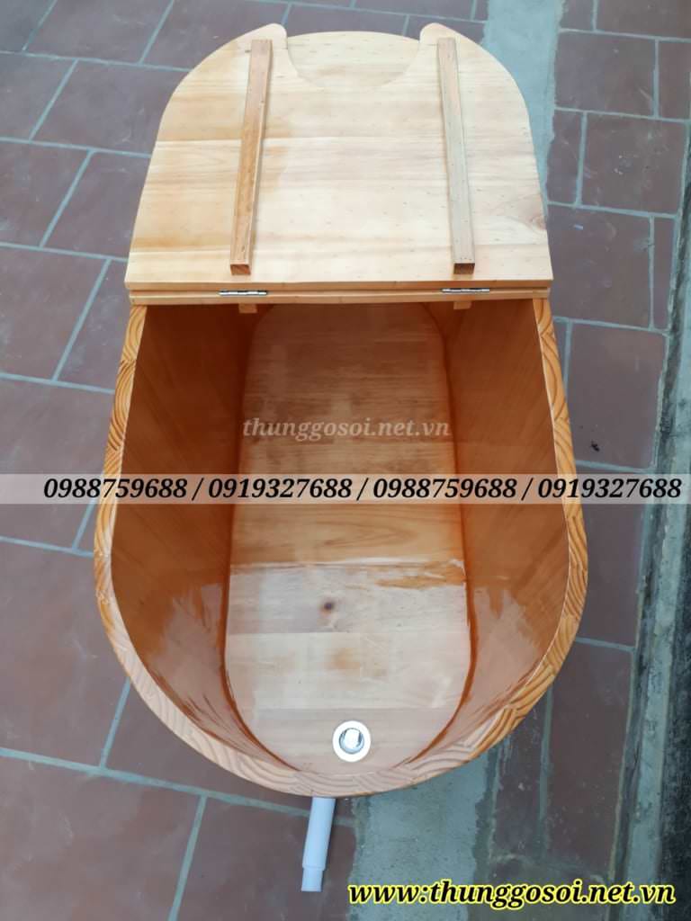 thùng xông bằng gỗ