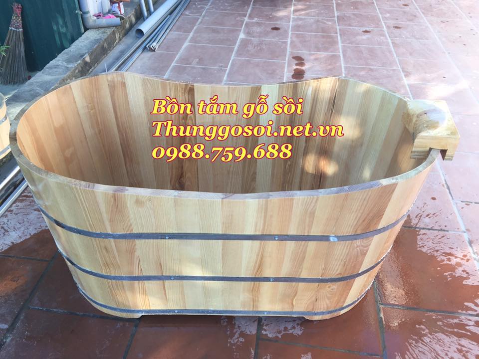 bồn tắm gỗ sồi chất lượng