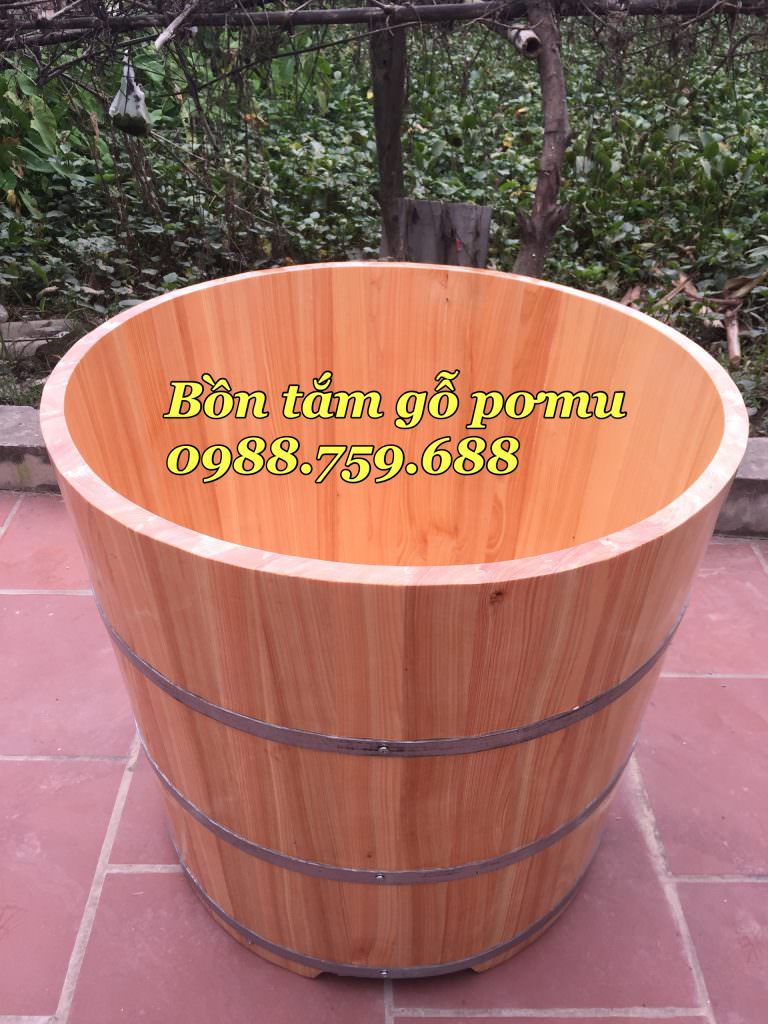bồn tắm gỗ pomu chuẩn xịn