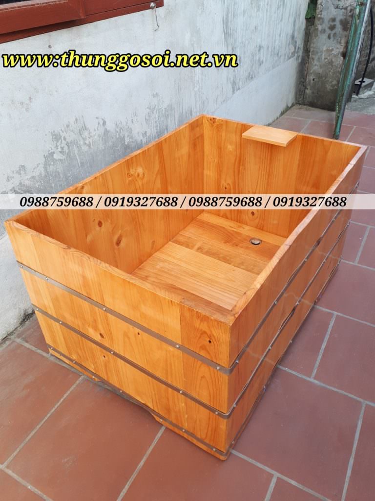 bồn tắm gỗ