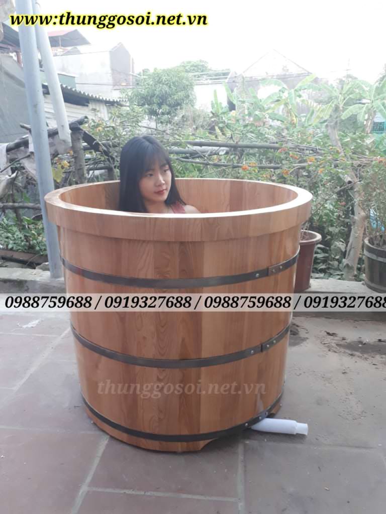 bồn tắm gỗ