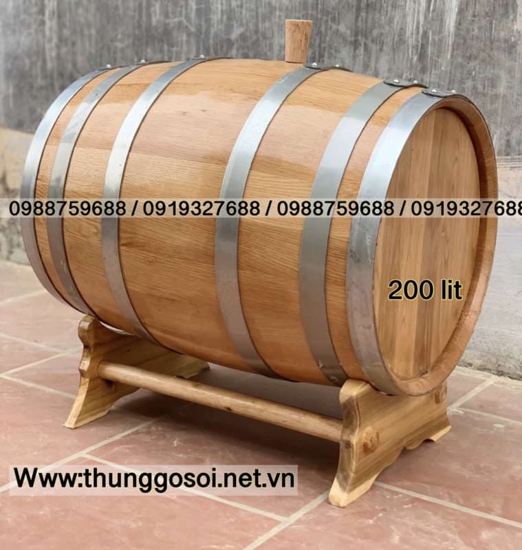 thùng rượu gỗ sồi không vòi