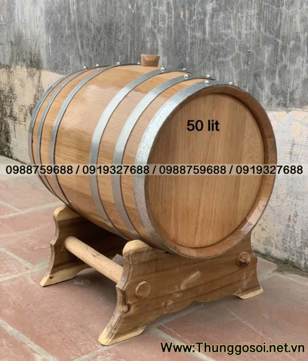 thùng rượu ngâm gỗ sồi