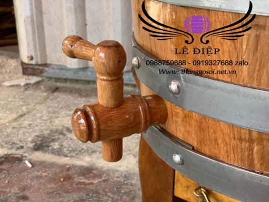thùng rượu gỗ sồi nhập khẩu