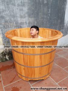 bồn tắm gỗ tròn