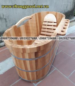 thùng tắm bằng gỗ