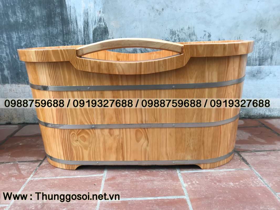 bồn tắm gỗ thông nhập khẩu
