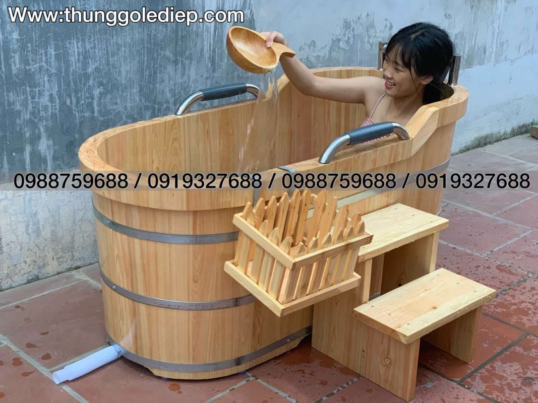 bồn tắm bằng gỗ cao cấp