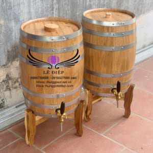 thùng ngâm ủ rượu gỗ sồi