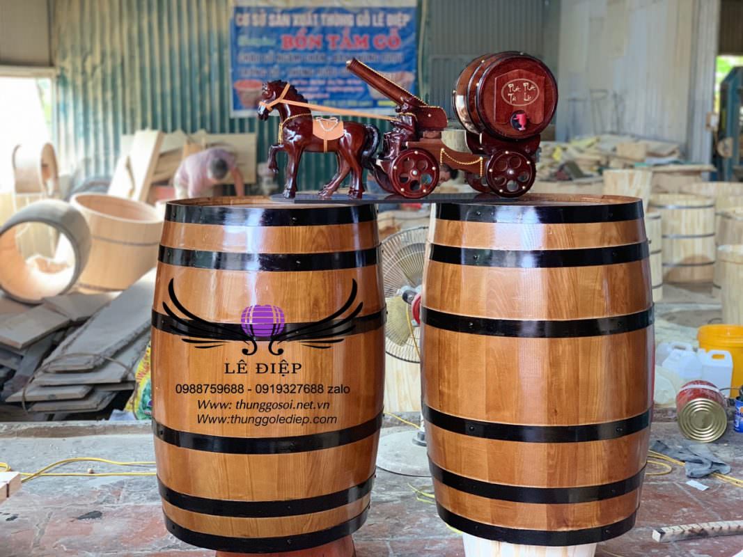 thùng rượu gỗ sồi Hà Nội