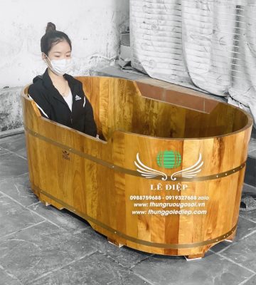 bồn tắm gỗ pơ mu