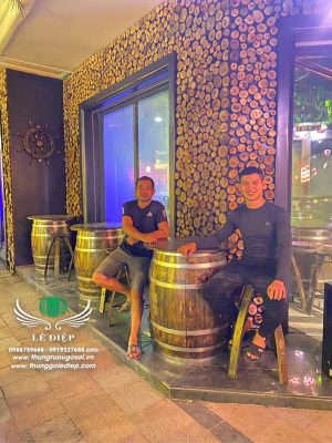 thùng rượu trang trí