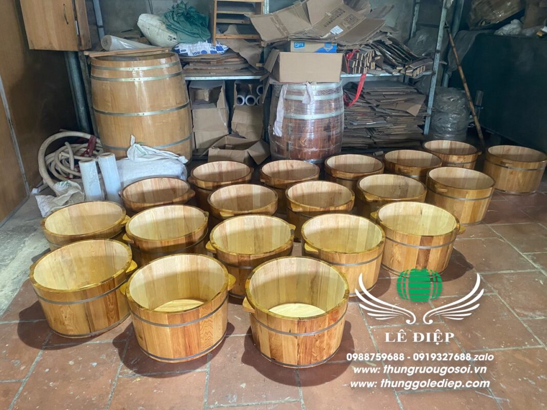 bán chậu gỗ ngâm mông